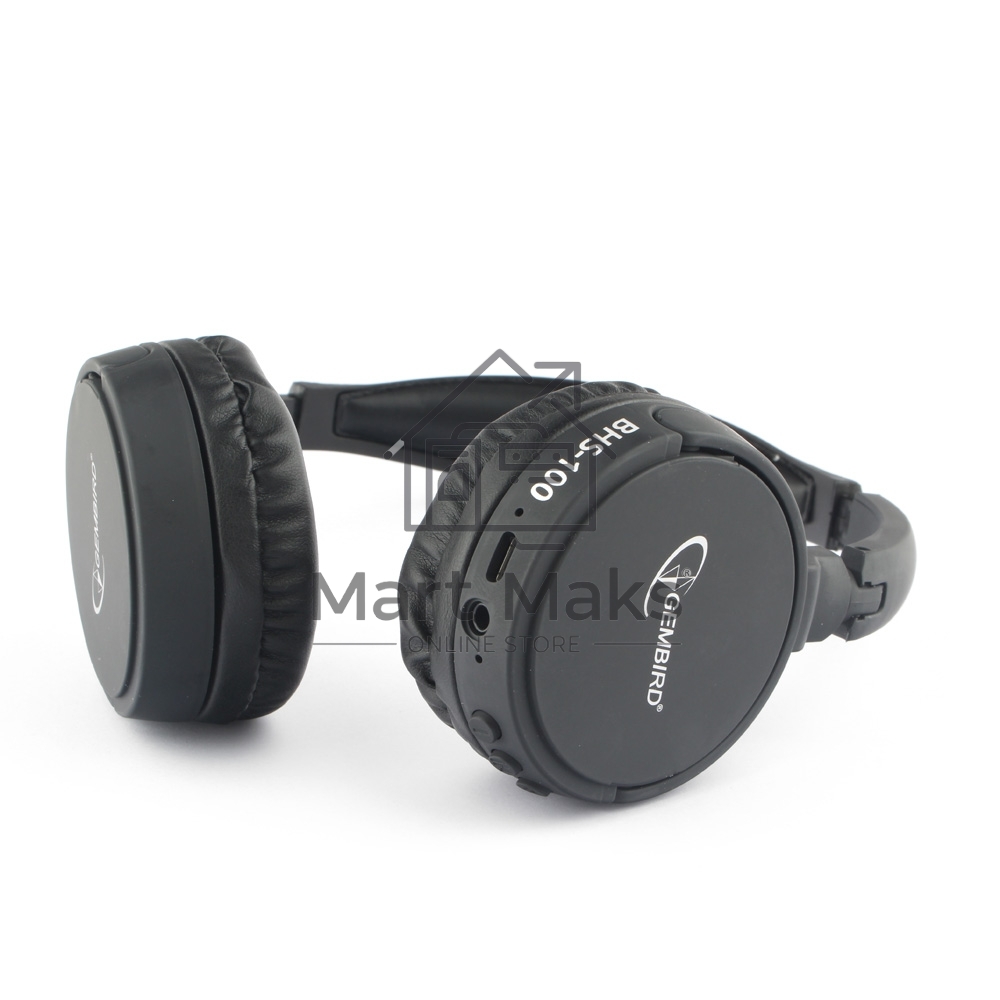 Гарнитура стерео беспров. Gembird BHS-100 черный Bluetooth v.5.0