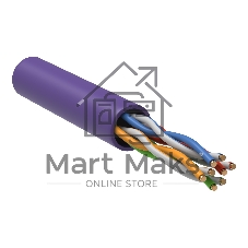 Витая пара ITK LC1-C5E04-126 U/UTP кат.5E 4x2x24AWG LSZH фиолетовый (305м)