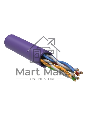 Витая пара ITK LC1-C5E04-126 U/UTP кат.5E 4x2x24AWG LSZH фиолетовый (305м)