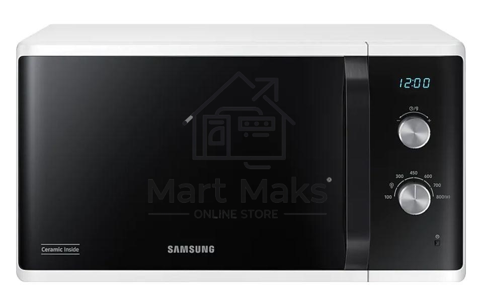 Микроволновая печь Samsung MS23K3614AW белый, 23 л, 800 Вт, переключатели - поворотный механизм