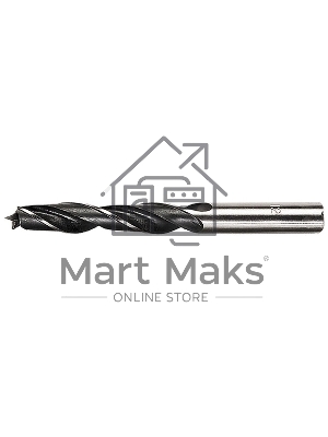 Сверло по дереву, 4 мм, цилиндрический хвостовик Сибртех