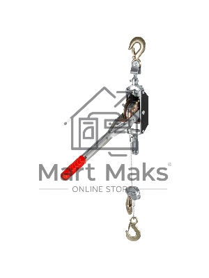 Лебедка рычажная Matrix тяга - 2 т, подъем - 0,8 т, одинарное храповое колесо