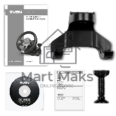 Руль SVEN GC-W800 (педали, вибро, скоба, D-pad, 12 кл, PC/PS3/PS4/XBOXONE/Xinput)