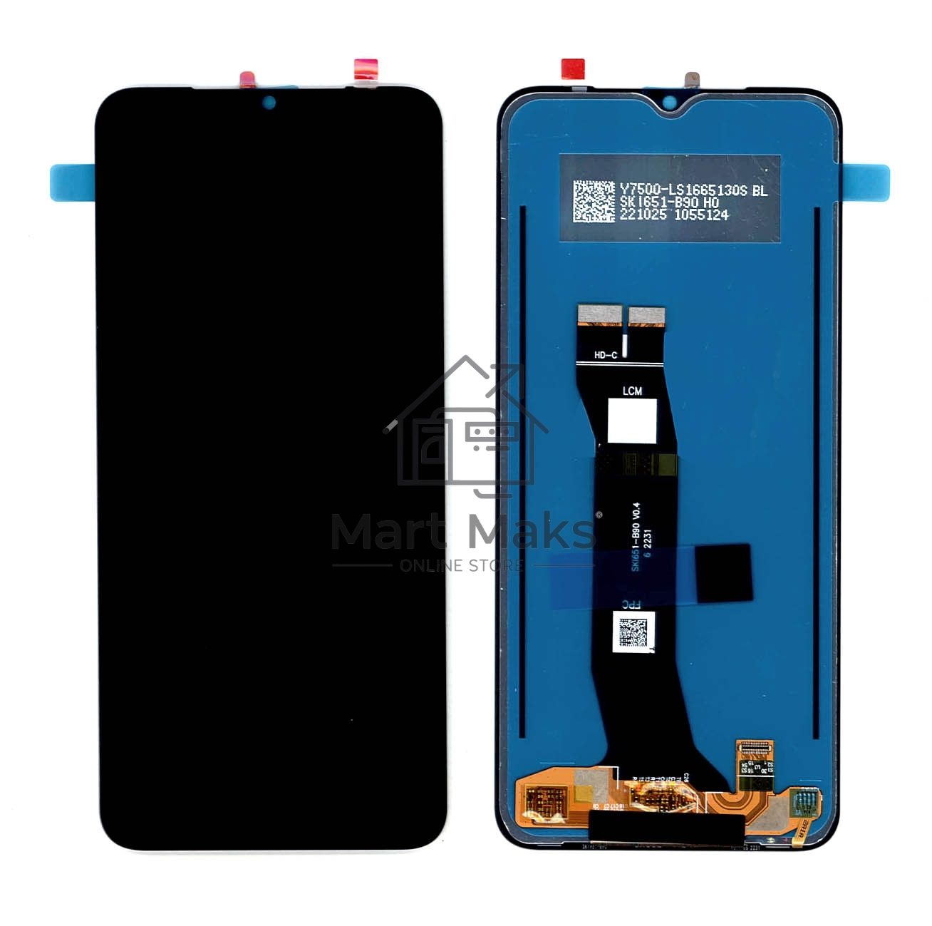 Дисплей для Huawei Nova Y61 в сборе с тачскрином, черный