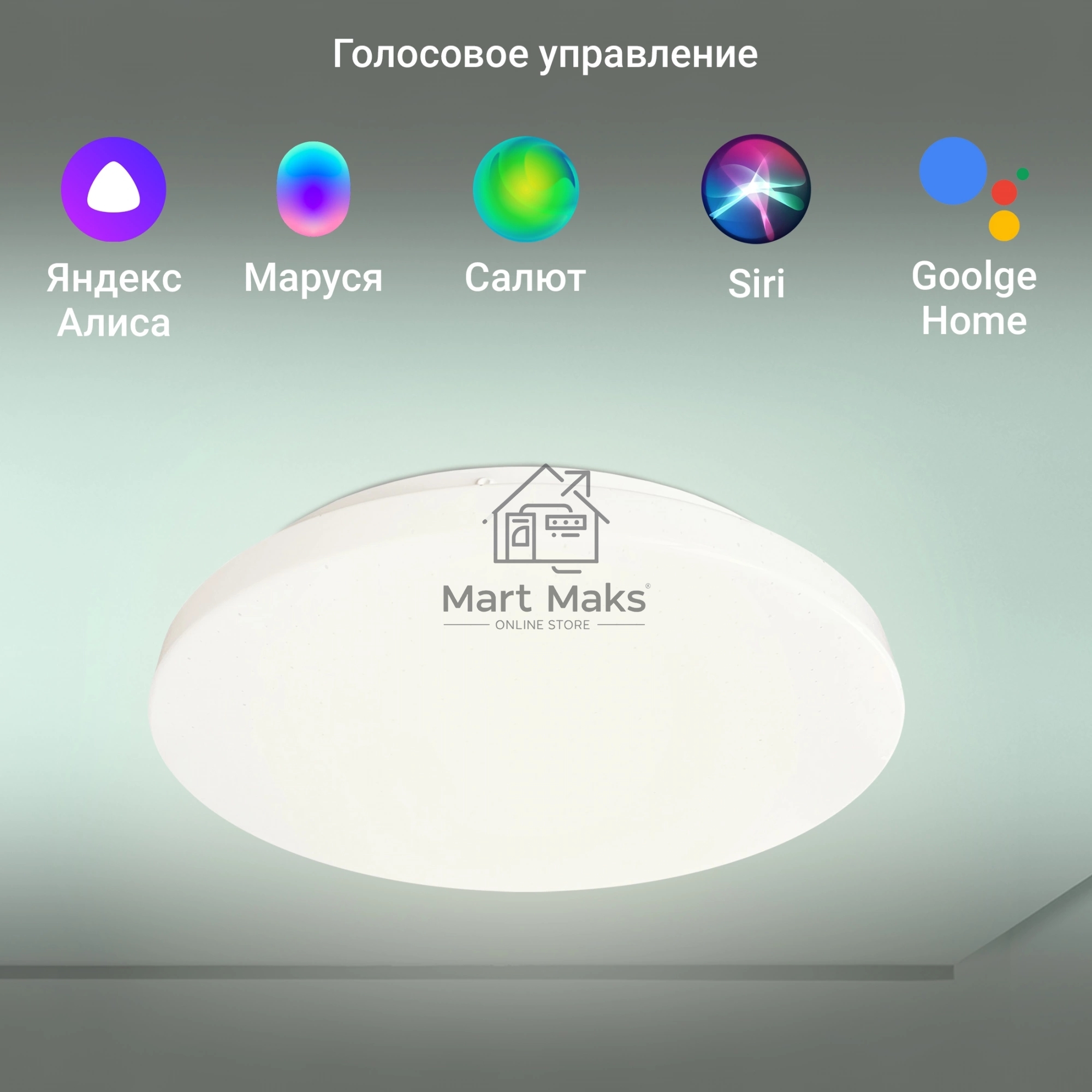 Умный светильник Digma TopLight TL25 потолоч. белый (TL25)