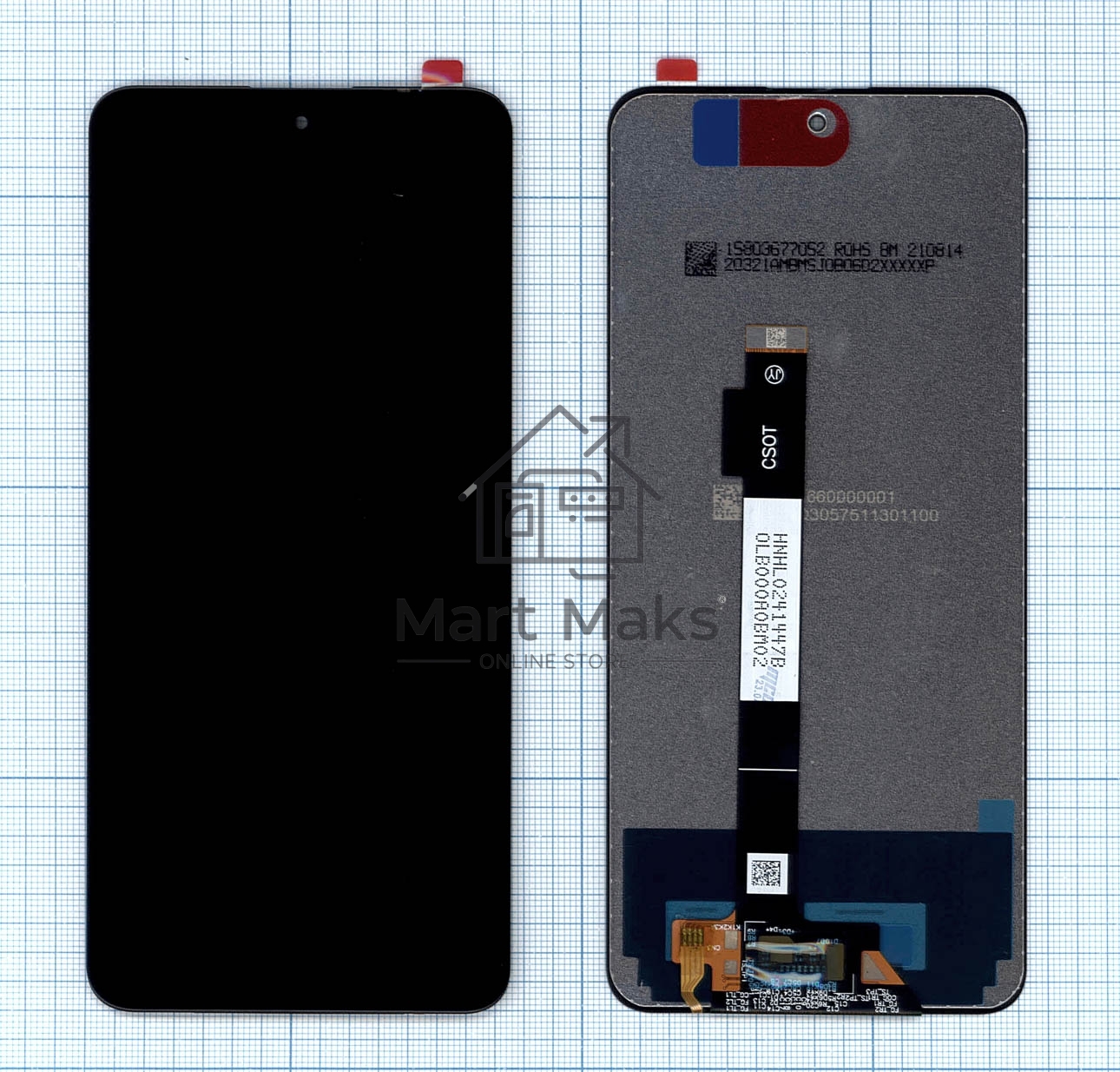 Дисплей для Xiaomi Redmi Note 10 Pro 5G, Poco X3 GT, Poco X4 Pro TFT черный