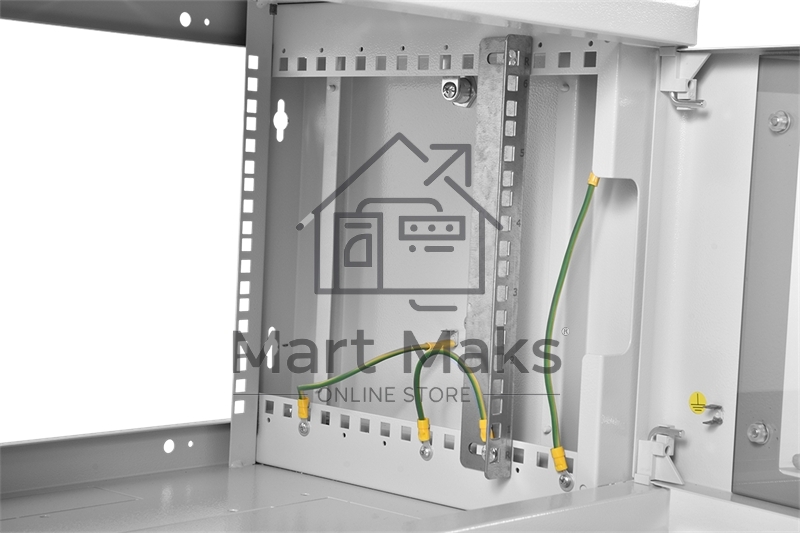 Шкаф коммутационный ЦМО (ШРН-6.350) настенный 6U 600x350мм пер.дв.стекл 200кг серый 300мм 180град.