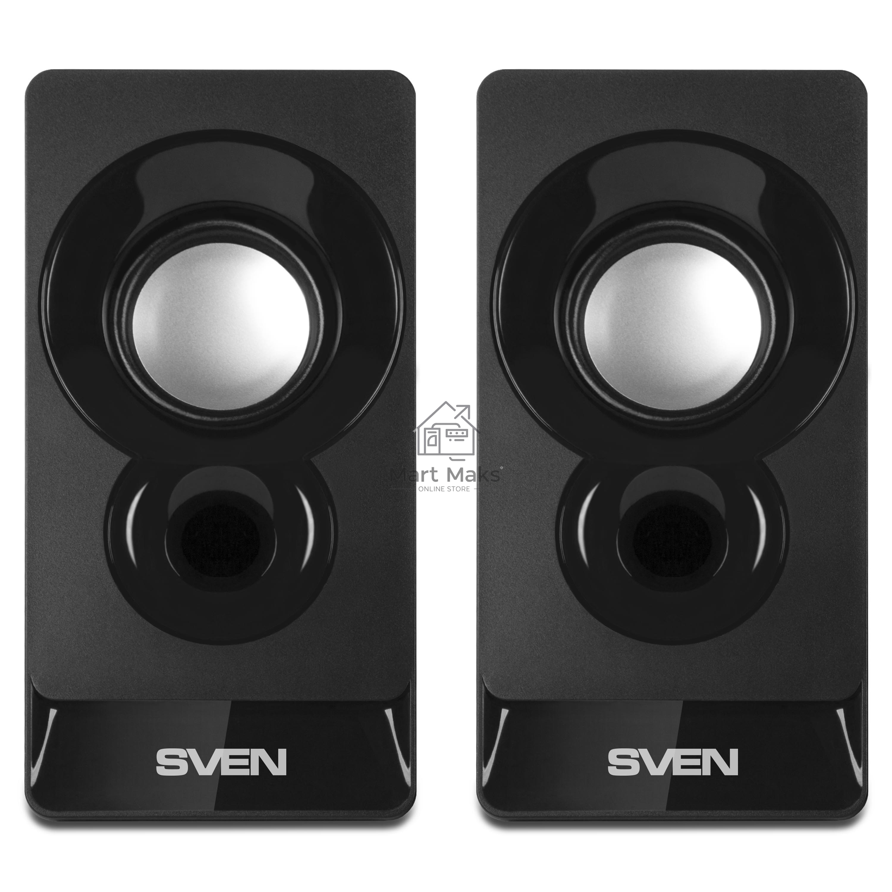 Колонки Sven 300 2.0 черный 6Вт