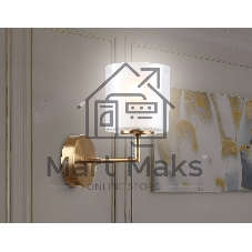 Настенный светильник Ambrella light LH56015 BS/FR латунь/белый матовый E14 max 40W 190*120*220