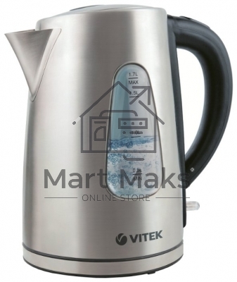 Чайник Vitek VT-7007 ST (нержавеющая сталь, 1,7 л, 2200 Вт)