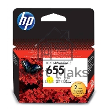 Картридж струйный HP 655 CZ112AE желтый для HP DJ IA 3525/4615/4625/5525/6525 (600 стр.)