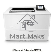 Принтер лазерный HP LaserJet Enterprise M507dn (1PV87A), A4, ч/б, печ. до 43 стр/мин, 1200 x 1200 dpi, USB, RJ-45, Air Print, Mopria