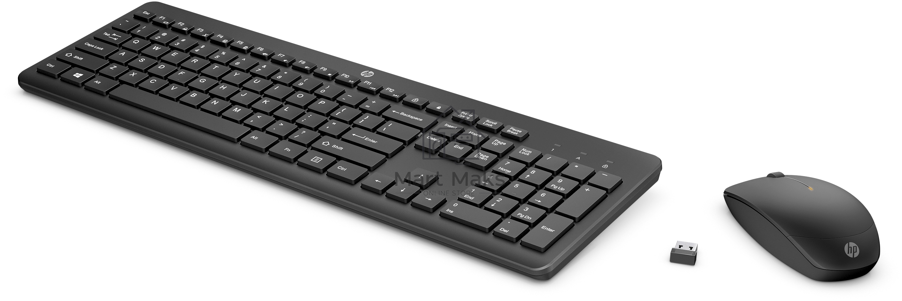 Комплект клавиатура+мышь HP 230 беспроводной, USB, чёрный