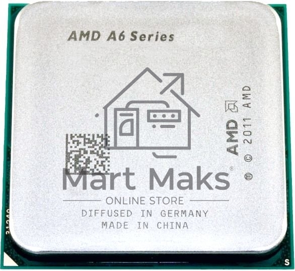 Процессор CPU AMD A6-9500 <AD9500AGM23AB> OEM (AM4, 3.5GHz up to 3.8GHz/1Mb, 2C/2T, Bristol Ridge, 28nm, 65W, Radeon R5 Series)
