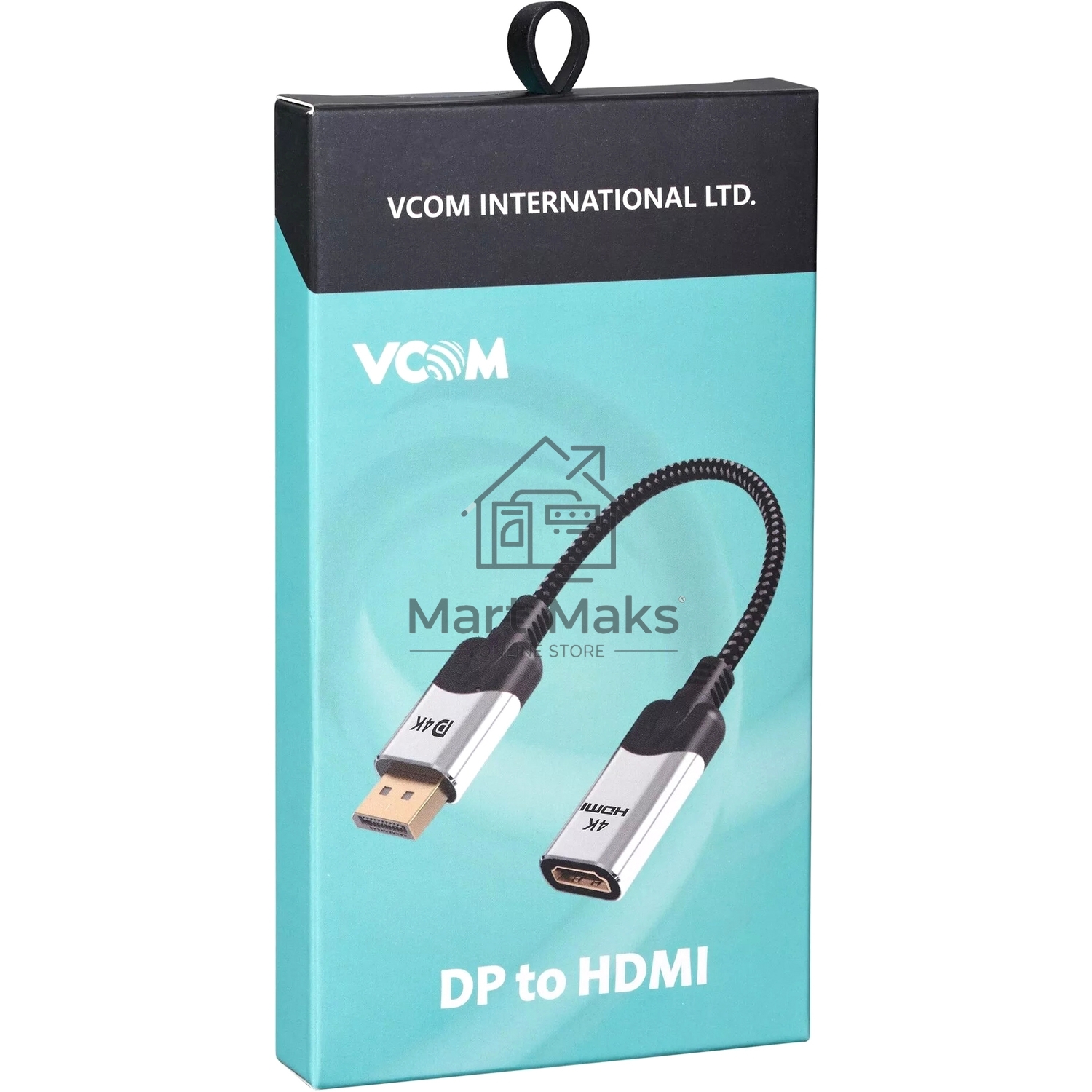 Кабель VCOM DISPLAY PORT TO HDMI 4K 0.15 M CG621M-0.15