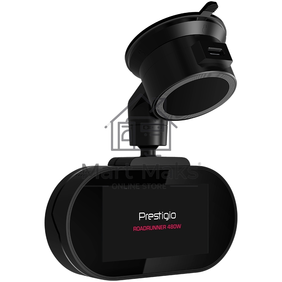 Видеорегистратор Prestigio RoadRunner 480W, 3.0'' IPS (854x480) touch screen display, UHD 4K 3840x2160@30fps, Mstar SSC8629Q, 8 MP CMOS Sony Starvis IMX415 image sensor, 8 MP camera, 140° Viewing Angle, Wi-Fi, USB Type-C, Supercapacitor, Night Vision, Mot