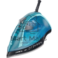 Утюг Polaris PIR2668AK бирюзовый/черный, 2600 Вт, 50 г/мин, 190 г/мин, 350 мл