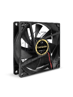 Вентилятор для корпуса ExeGate EX09225S2P-24 черный, 92 мм, 2700 об/мин, 33.9 дБ, 2 pin