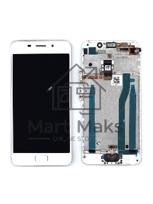 Дисплей для Asus ZenFone 3s Max ZC521TL белый с рамкой