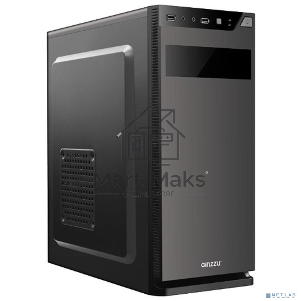 Компьютерный корпус Ginzzu A190 2хUSB 2.0,AU w/o PSU