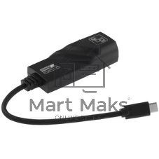 Кабель-адаптер ExeGate EXE-725C-45 (USB3.0 Type-C --> 1xRJ45 UTP 100Mbps/1000Mbps/2.5Gbps, Realtek Chipset RLT8156, корпус алюминиевый, серебристый)