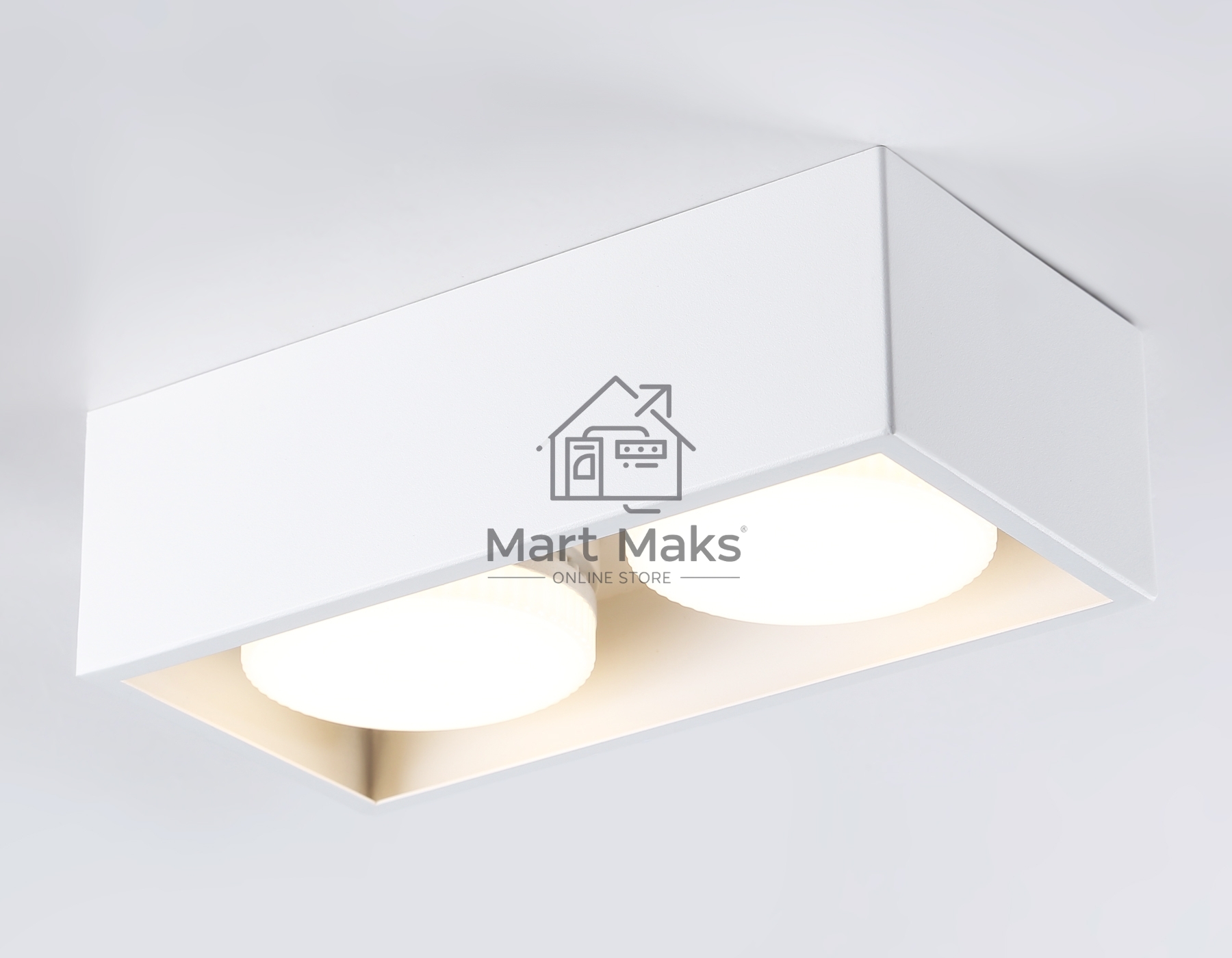 Светильник накладной TN70828/2 WH белый GX53/2 max 12W 200*100*60