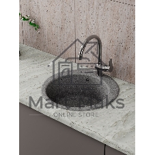 Мойка для кухни BAU Dream Pro D 48, без выпуска, серый камень