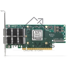 Адаптер MELLANOX Infiniband ConnectX®-6 VPI adapter card, 100Gb/s (HDR100, EDR IB and 100GbE), dual-port QSFP56, PCIe3.0/4.0 x16, tall bracket, single pack