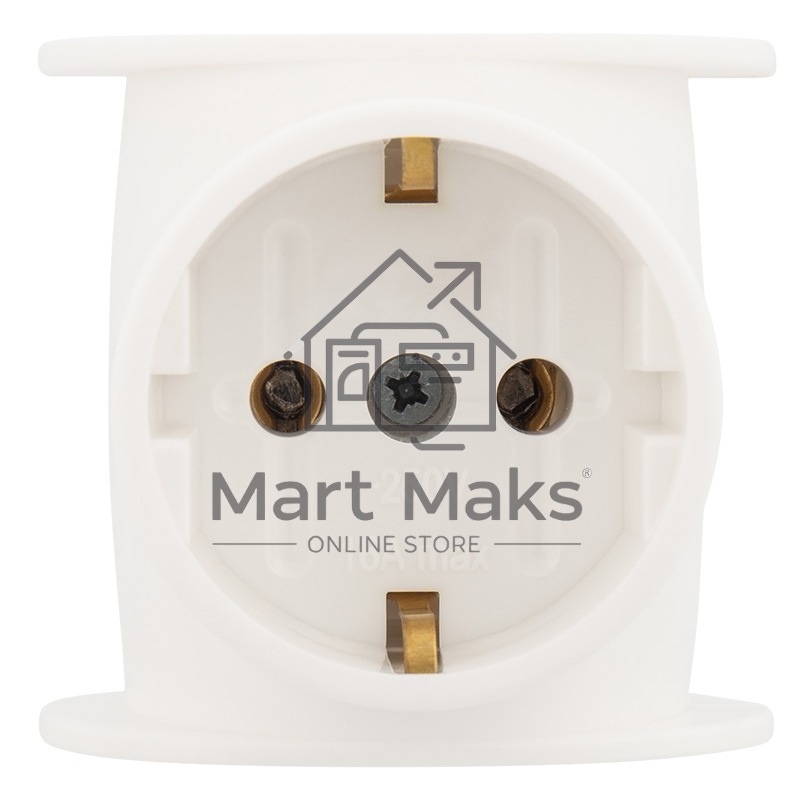 Набор тройников электрических универсальных Rexant 16 А, одно гнездо с заземлением, белый (2 шт./уп.)