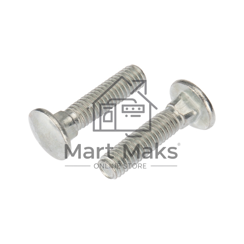 Болт мебельный KRANZ DIN 603, 6х25, короб (50 шт./уп.)