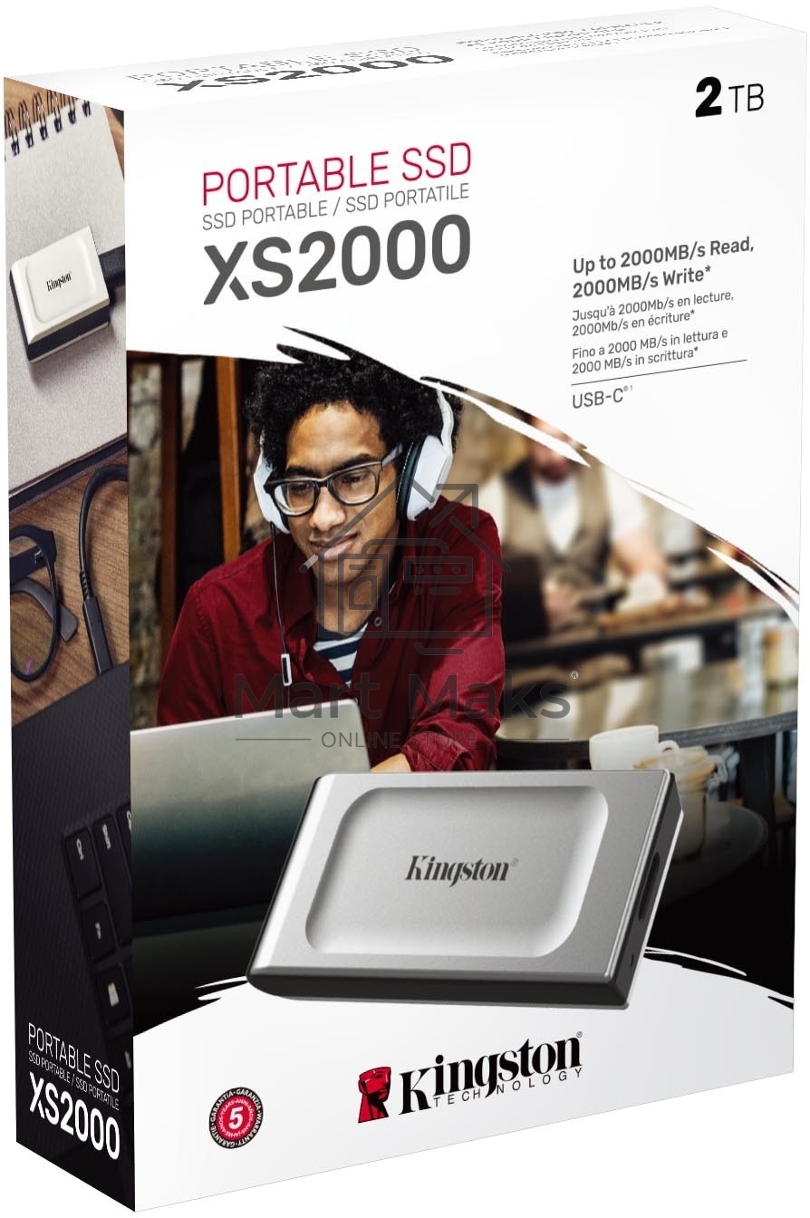 Портативный твердотельный накопитель Kingston 2TB Portable SSD XS2000