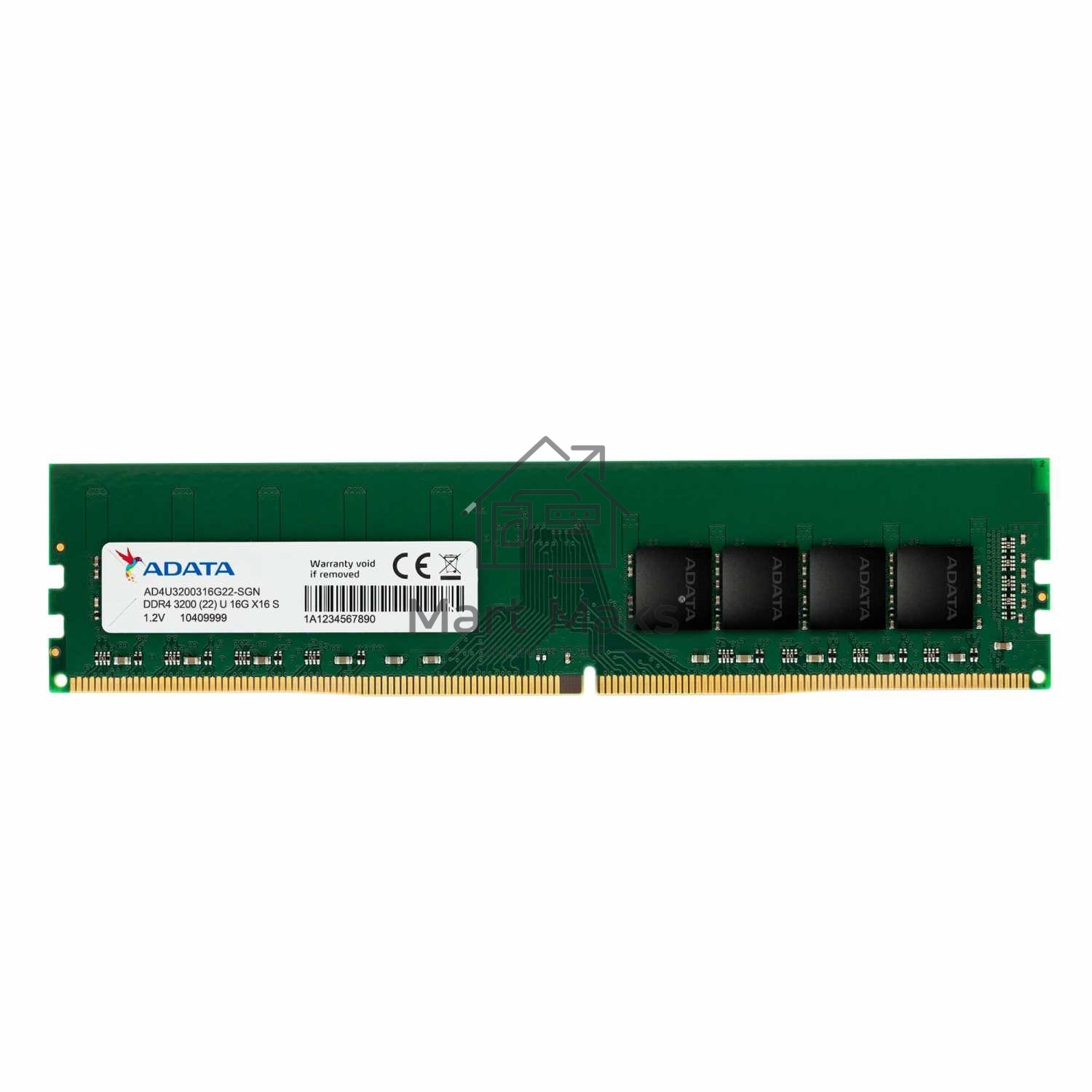 Оперативная память ADATA Premier, DDR4, 16GB (1x16GB), 3200MHz, CL22, DIMM