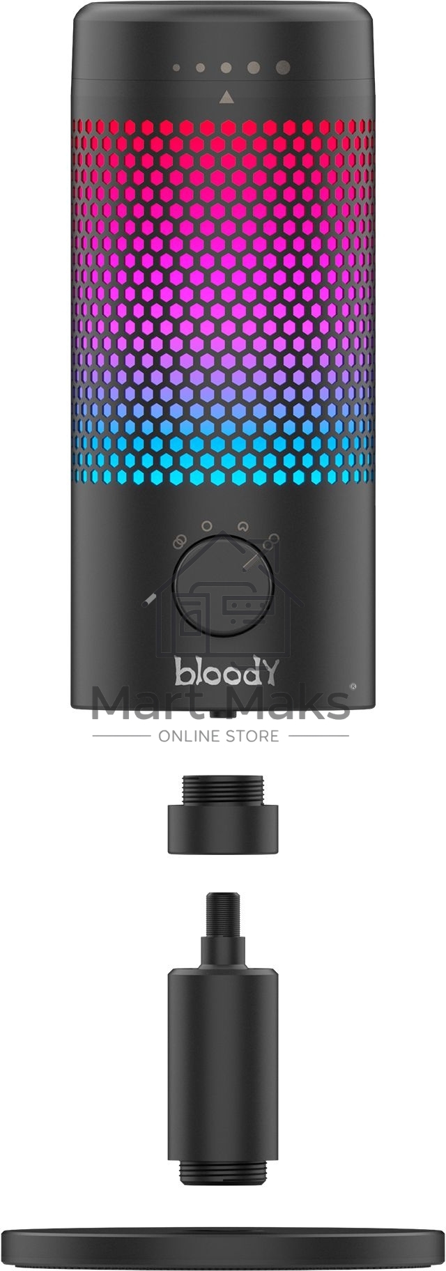 Микрофон проводной A4Tech Bloody GM50 Pro 2.5м черный
