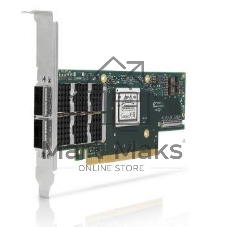 Адаптер MELLANOX Infiniband ConnectX®-6 VPI adapter card, 100Gb/s (HDR100, EDR IB and 100GbE), dual-port QSFP56, PCIe3.0/4.0 x16, tall bracket, single pack