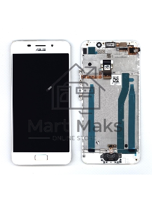 Дисплей для Asus ZenFone 3s Max ZC521TL белый с рамкой