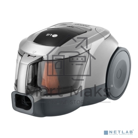 Пылесос LG VC5420NNTS серебристый/черный, 380/2000 Вт, уборка сухая, пылесборник контейнер 1.3 л