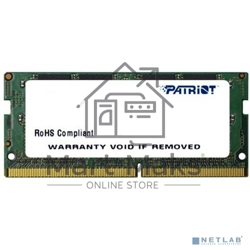 Оперативная память Patriot Signature, DDR4, 16GB (1x16 GB), 2666 MHz, CL19, SO-DIMM
