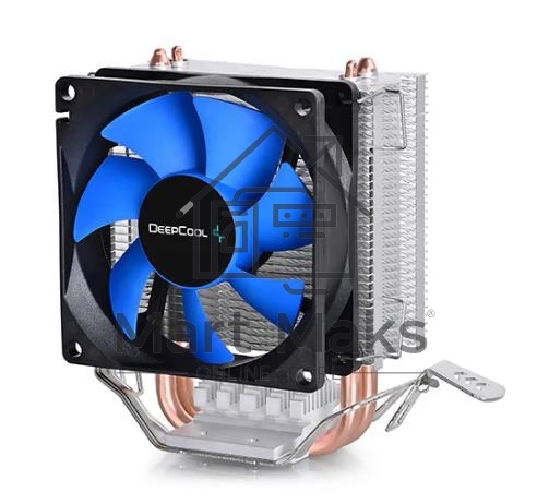 Кулер для процессора DEEPCOOL ICE EDGE MINI FS V2.0 синий, 80 мм, алюминий/медь, 2200 об/мин, 24.7 дБ, 3 pin, 100 Вт, 112 мм