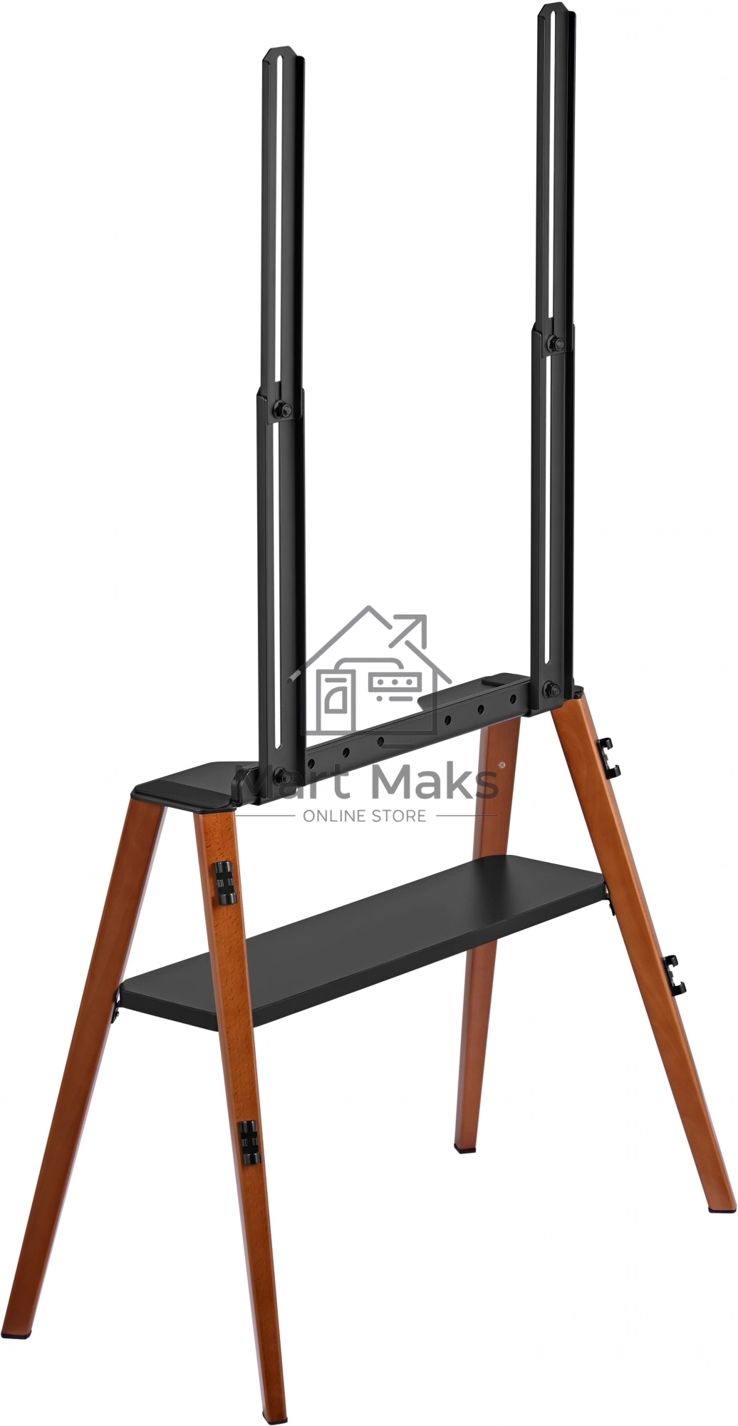 Подставка для телевизора Cactus CS-ST3645BKWN черный/орех 43