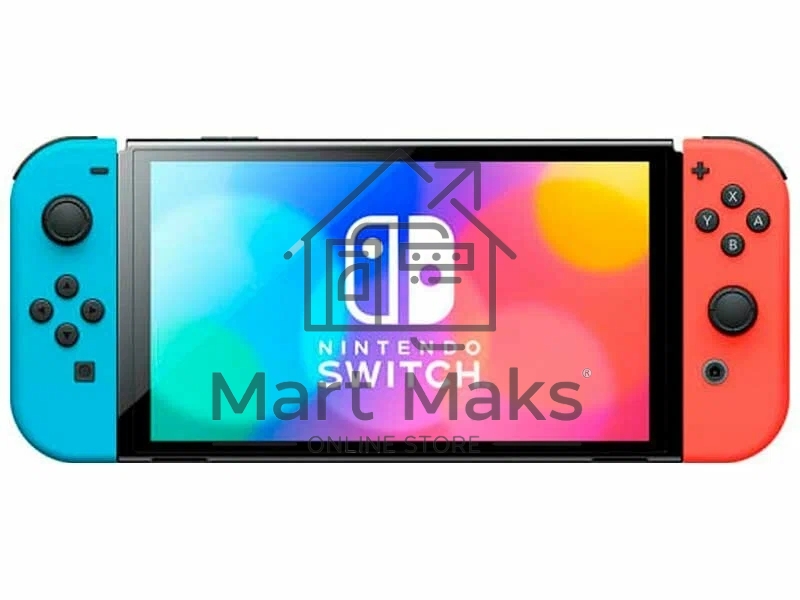 Игровая приставка Nintendo Switch OLED сине-красный