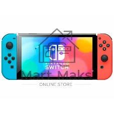 Игровая приставка Nintendo Switch OLED сине-красный