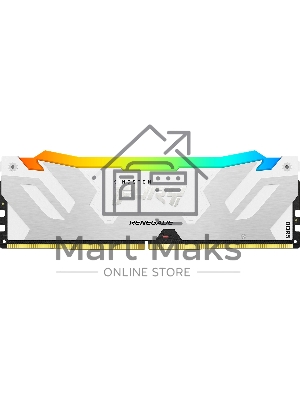 Оперативная память Kingston Fury Renegade, DDR5, 64Gb (2x32Gb), 6400MHz, CL32, DIMM, радиатор, RGB, белый
