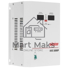 Стабилизатор напряжения Powerman AVS-P Voltage Regulator 3000VA, Digital Indication, Wall Mount, Hardwire Input/Output, 230V, 1 year warranty, White