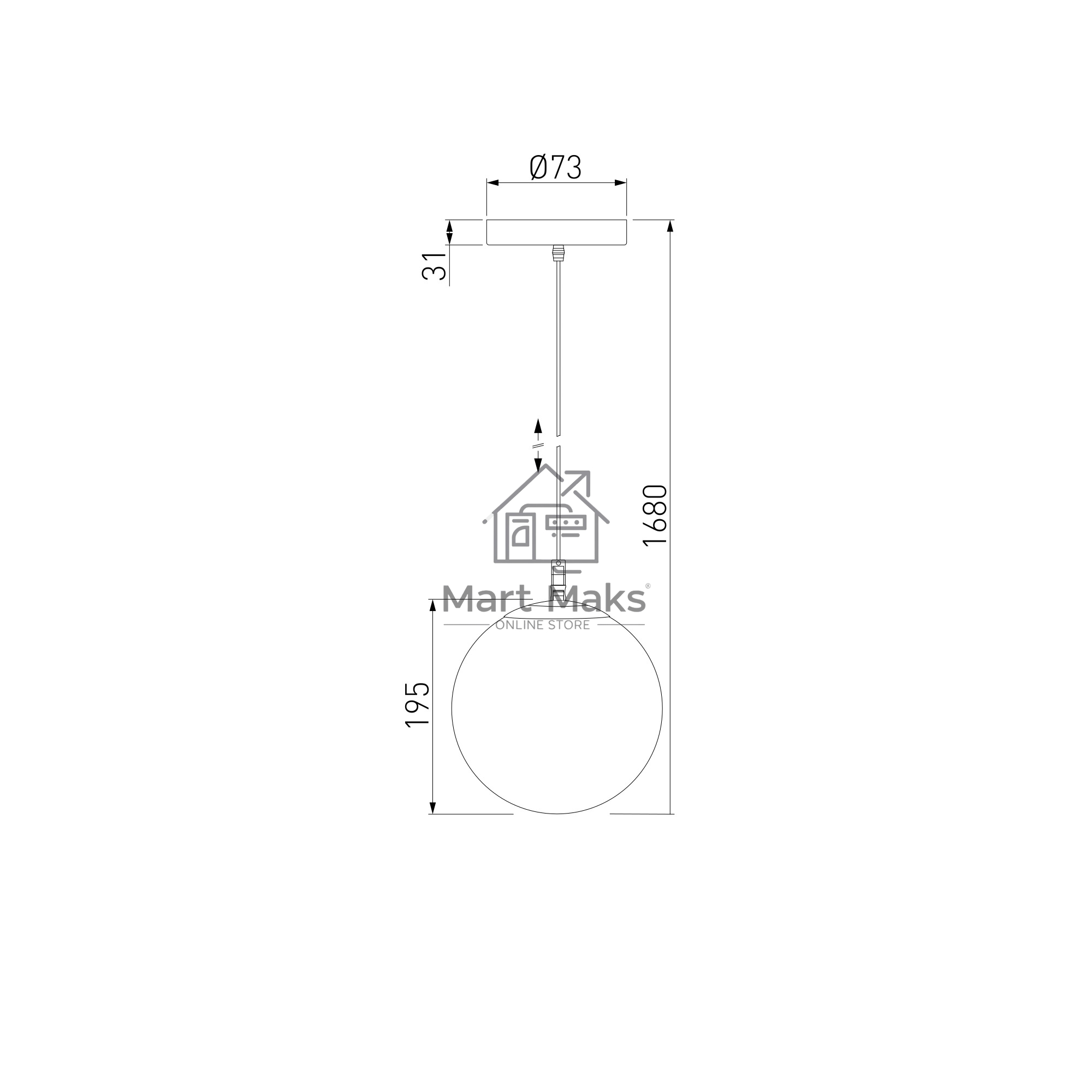 Sfera H D200 (35158/U) Светильник садово-парковый белый