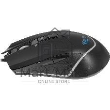 Мышь проводная AULA F805 черный, 6400 dpi, USB, кнопки - 7