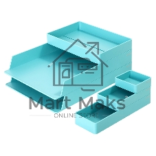 Органайзер настольный Deli ENS001blue Nusign синий, пластик