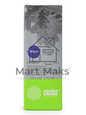 Картридж матричный Cactus CS-ERC27 черный 10 мм, 3.5 м, 900 000 знаков для Epson ERC 27