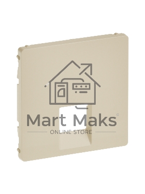 Лицевая панель для одиночных телефонных/информационных розеток. Слоновая кость Valena LIFE. 