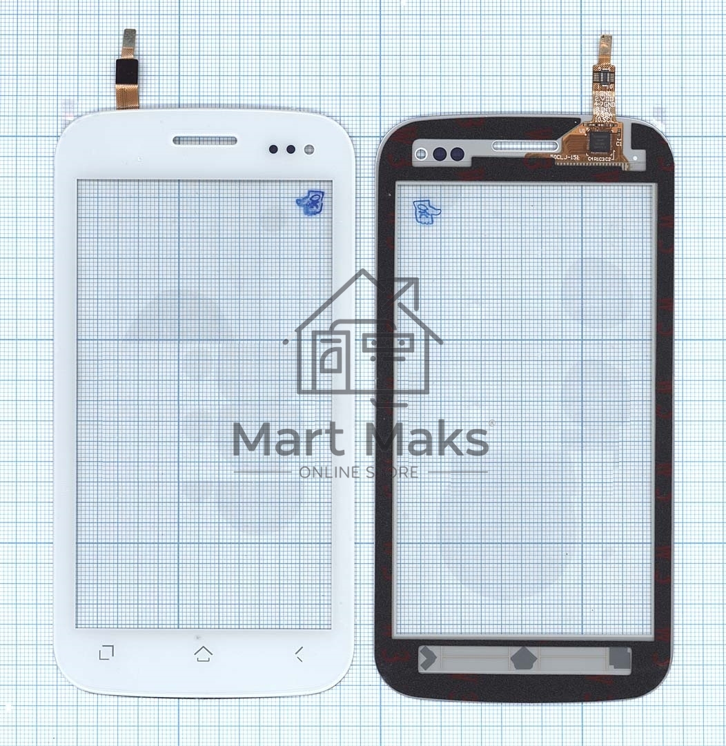 Сенсорное стекло (тачскрин) для Micromax A110 Canvas 2 белое