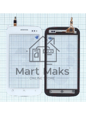 Сенсорное стекло (тачскрин) для Micromax A110 Canvas 2 белое